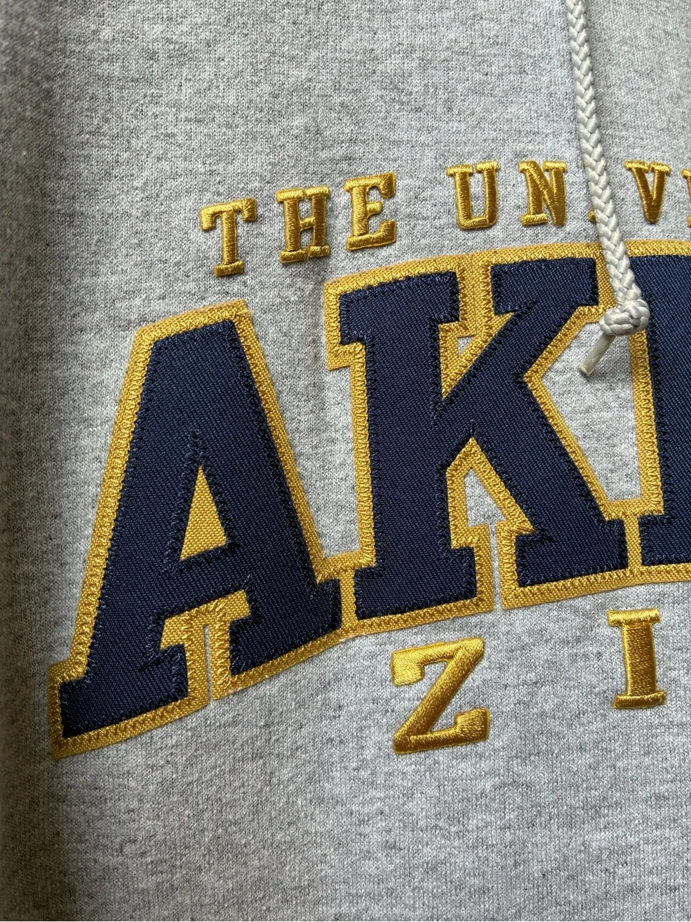 NWT Champion The University of Akron Zips embroidered Gray Hoodie men’s L